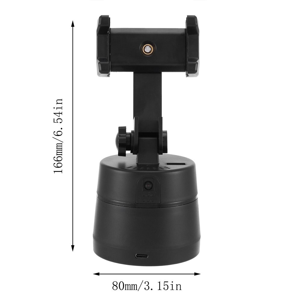 360° Rotation Auto Smart Shooting Selfie Stick Intelligent Follow Gimbal AI-composition Object Tracking Face Stand