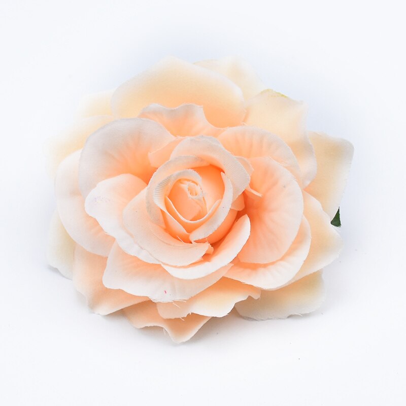 100pcs Artificial Flower Silk Rose Head Wedding bridal bouquet Brooch Wreaths Christmas Home garden Diy Decoration