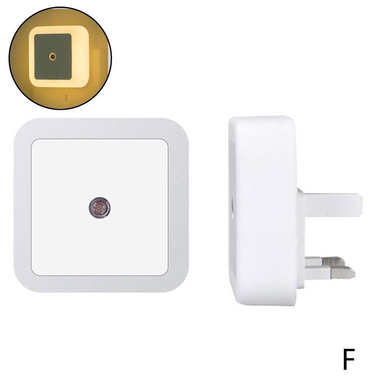 Led Nachtlampje Sensor Verlichting Mini Eu Us Plug In Lamp Saving Kids Verlichting Energie Slaapkamer Lage Verlichting Kamer Voor kinderen Li B3E0: warm UK