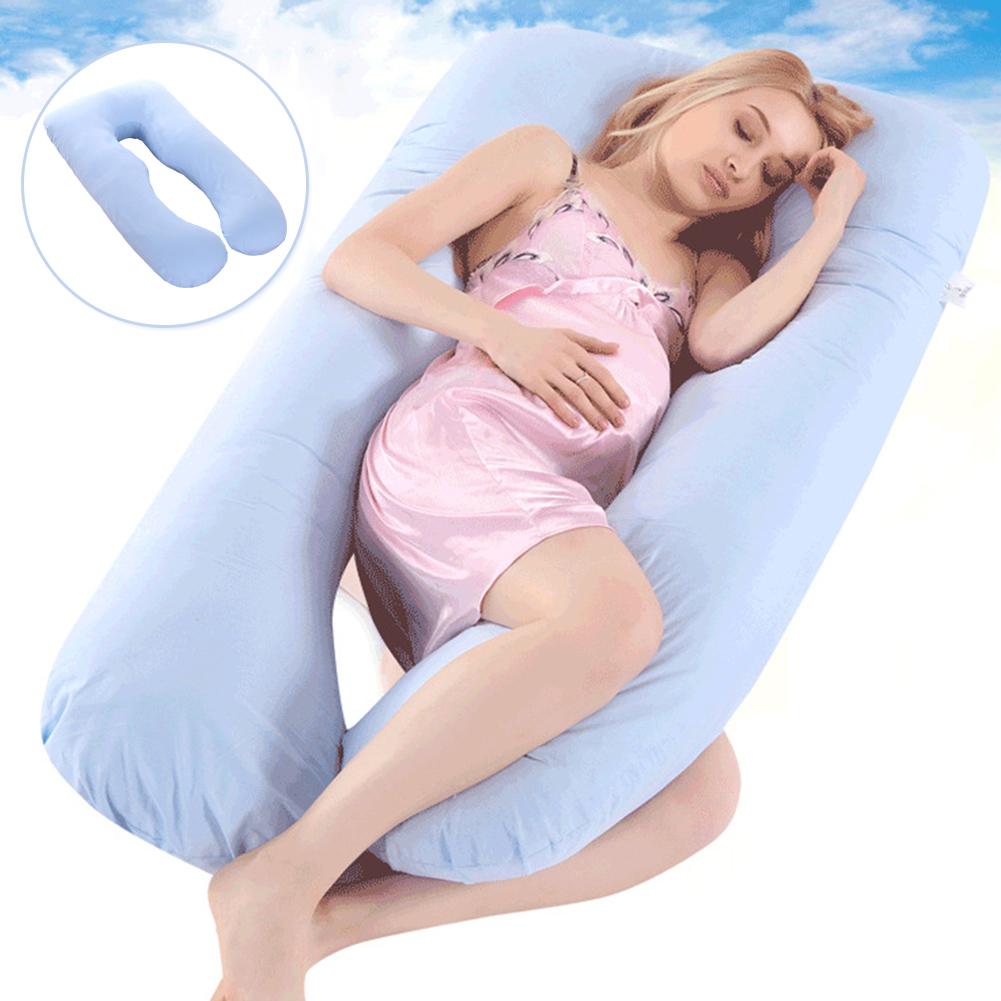 Slapen Ondersteuning Pillow Grote U-Vormige Moeder Kussenhoes Multi-Functionele Kant Slapen Katoen Kussensloop 70*130cm