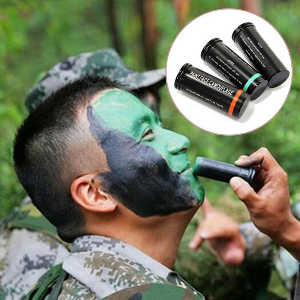 3pcs Camouflage Face Paint Sticks Kit CS Face Paint Camo Woodland Supplies