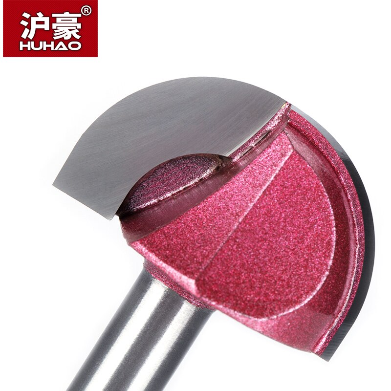 HUHAO 1pc Shank 8mm Radius Round Grooving Cove Box Bit CNC Round Nose Router Bits For Wood Industrial Grade Woodworking Endmill