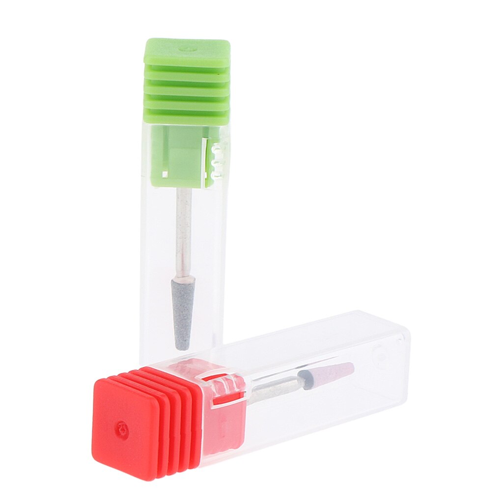 Ceramics Nail Art Drill File Bits Manicure Drill Bits 2 Pieces