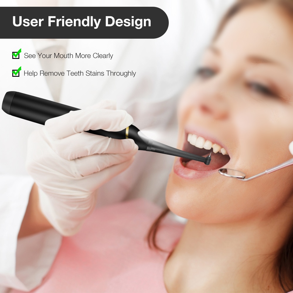 Tandfläckar verktyg dental scaler tandsten tandsten plackborttagning el sonic
