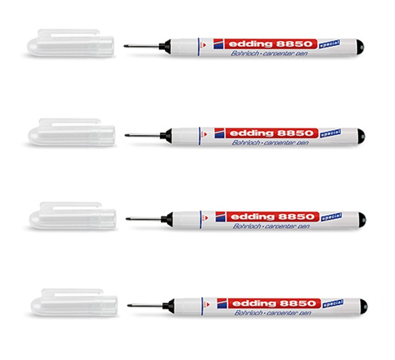 Germany Edding 8850 Extra Long Super Fine Tip Marker Carpenter Hole Drilling Marking Pen 1PCS