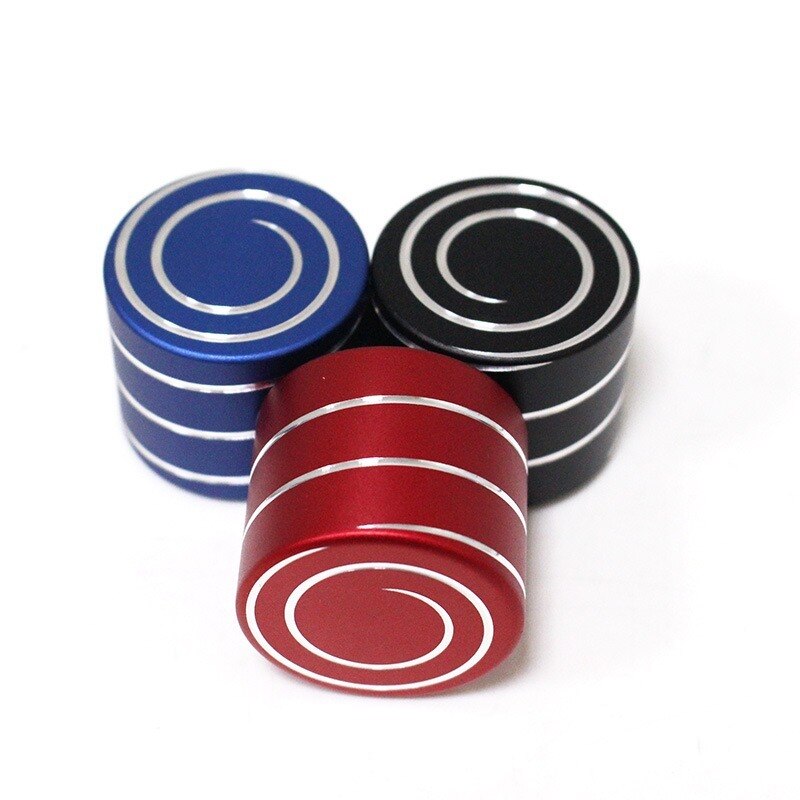 40mm Metal Spinning Top Aluminum Kinetic Spinning Desk Toy Silent Hypnotic Adult Office Pressure Fidget Relief