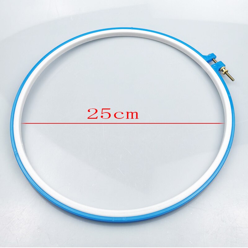 8-26cm Plastic Cross Adjustable Sewing Tool Plastic Embroidery Cross Stitch Hoop Ring Photo Frame home tools mix color supplies: 27cm inside 25cm