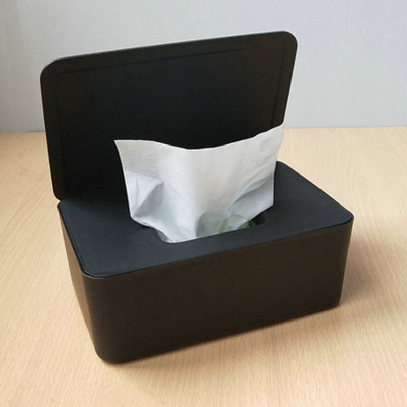 Tissue Box Keep Mask Box Wipes Napkin Storage Boxes Kitchen Bathroom supplier Paper Cases Mask Box Save Organizer: black