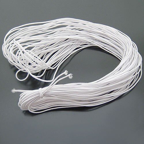 (20213)50 Meter Dikte: 1Mm Elastisch Touw Draad Voor Armband Kralen Maken Sieraden Accessoires Bevindingen: White