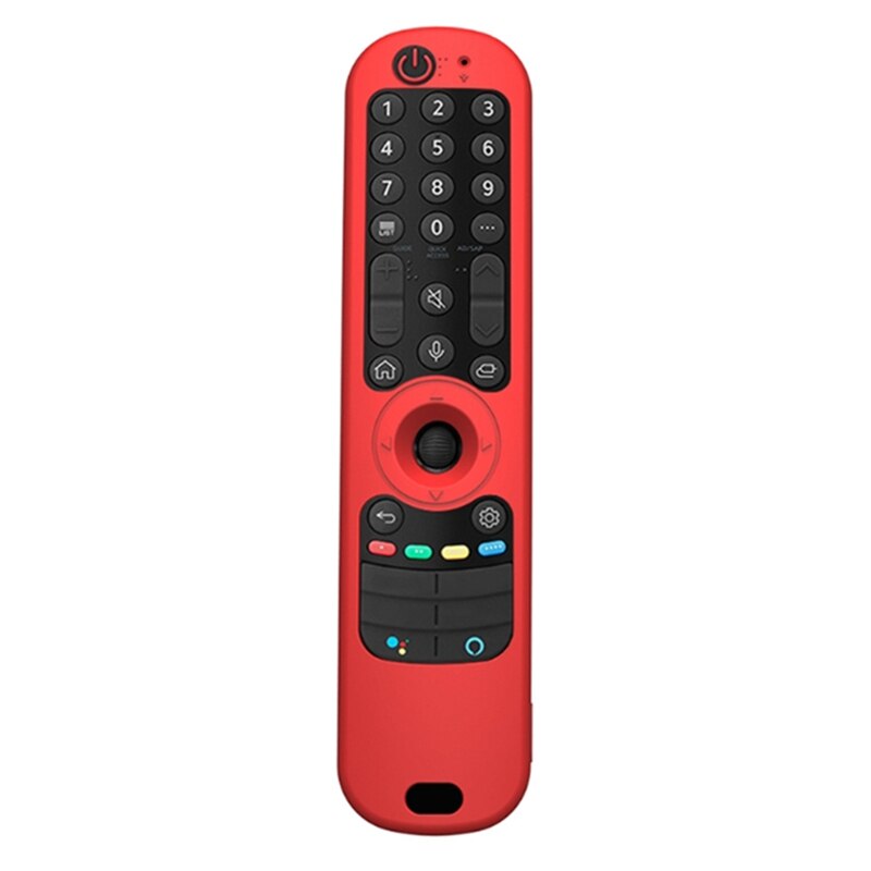 Soft Silicone Protective Remote Control Covers for LG Smart TV AN-MR21GC / MR21N / MR21GA: Red