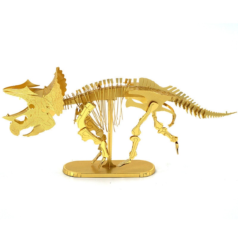 Jurassic Park 3D Metal Puzzle dinosaur Skeleton Tyrannosaurus Rex model KITS Assemble Jigsaw Puzzle Toys For Children: R