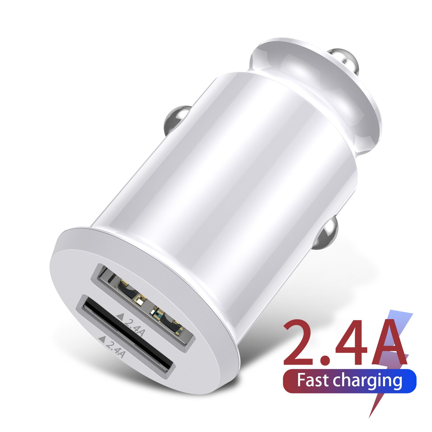 Lovebay Dual Usb Auto Ladegerät Für praktisch Tablette GPS 4,8 EINE Schnelle Ladegerät Auto-Ladegerät Auto USB Telefon ladegerät Adapter in Auto: Weiß