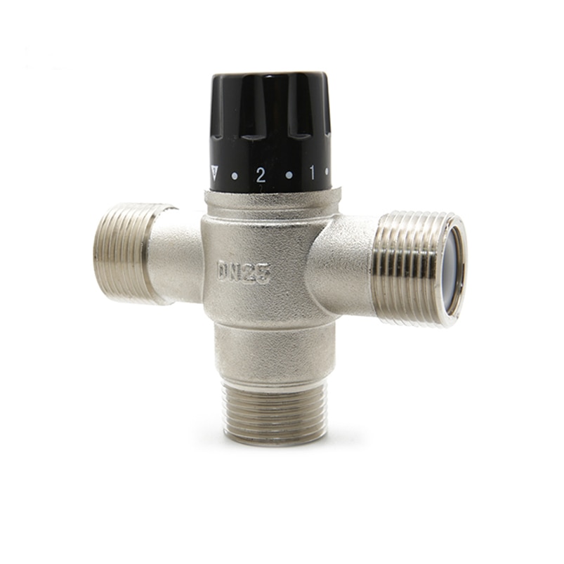 BSP Brass 1" DN25 Solar Heater Thermostatic valve Automatic Anti Scald thermostatic Mixing Valve