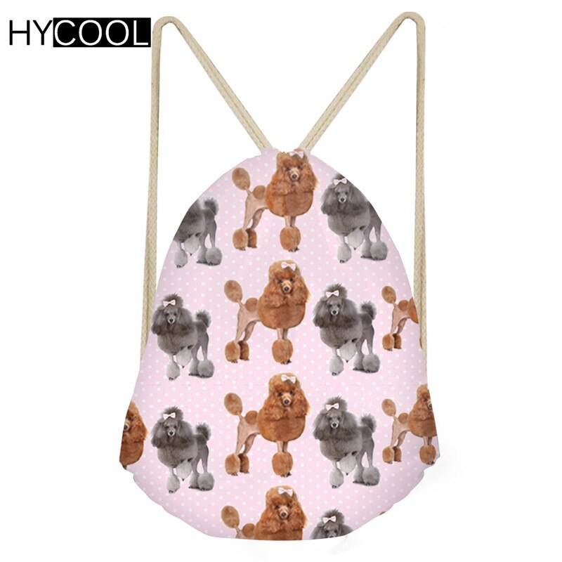 Hycool sporttas met trekkoord, klein, kinderen, jongens, meisjes, voor fietsen, hardlopen, buiten, 3d hondenprint, sporttas, fitnesstas: Cc1322 z 3