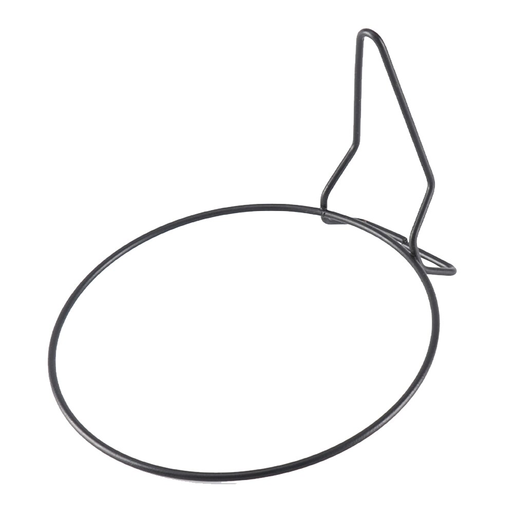 Wrought Iron Railing Potted Rack Wall Mounted Flower Pot Rack Patio Plant Pot Hangers Fences Pallets Black Garden Rings Brackets: 15cm