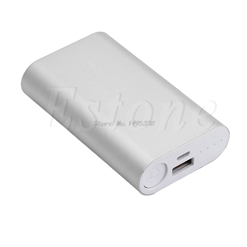 5200mah 5v usb power bank caso kit 2x18650 caixa de carregador bateria diy para o telefone gps 831d: Silver