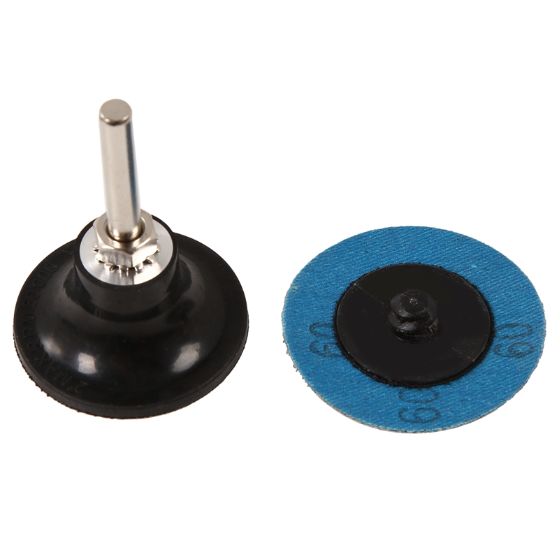 ¡Oferta! Set de discos de lijado de 80 Uds. Roloc de 2 pulgadas, discos de cambio rápido con soporte de 1/4 pulgadas para amoladora, tira de superficie, pulidor