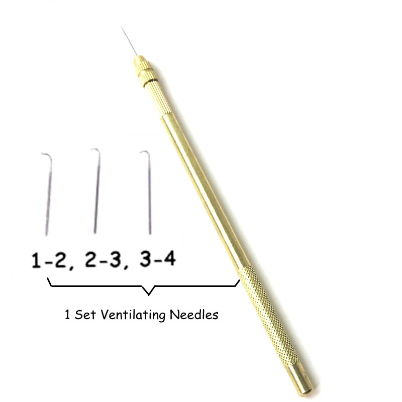 4*4 13*4 360 blonde net kælder fundament til fremstilling af frontal parykker blonde top lukning , 1 sæt ventilerende nåle  (1-2, 2-3, 3-4)