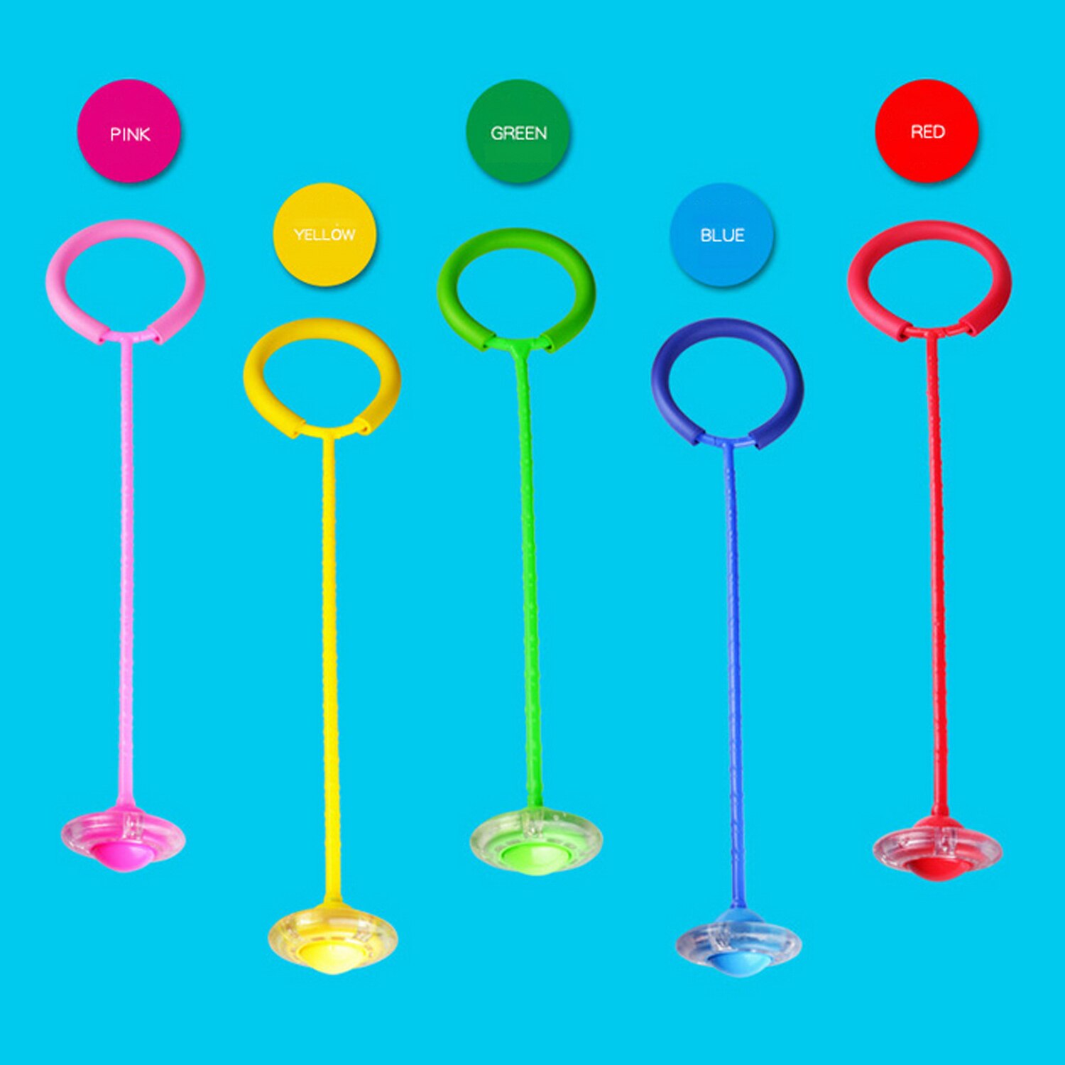 Fun Sport Swing Bal Led Knippert Springen Ring Enkel Overslaan Bal Speelgoed Voor Kinderen Kids Volwassenen Oefening Fitness Apparatuur