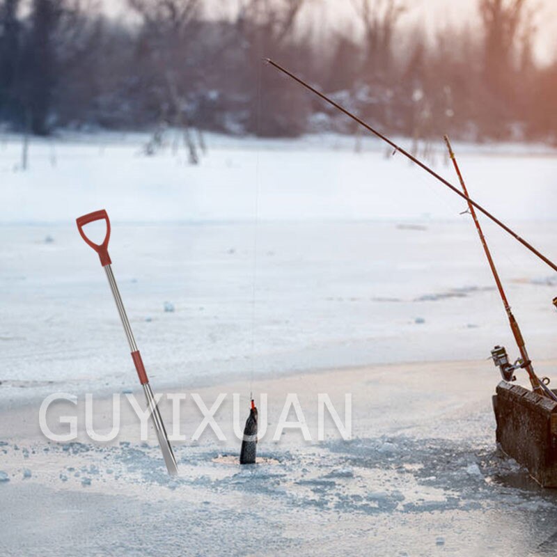 Triangular ice chisel Detachable and portable ice chisel Ice surface opener Winter fishing ice tools