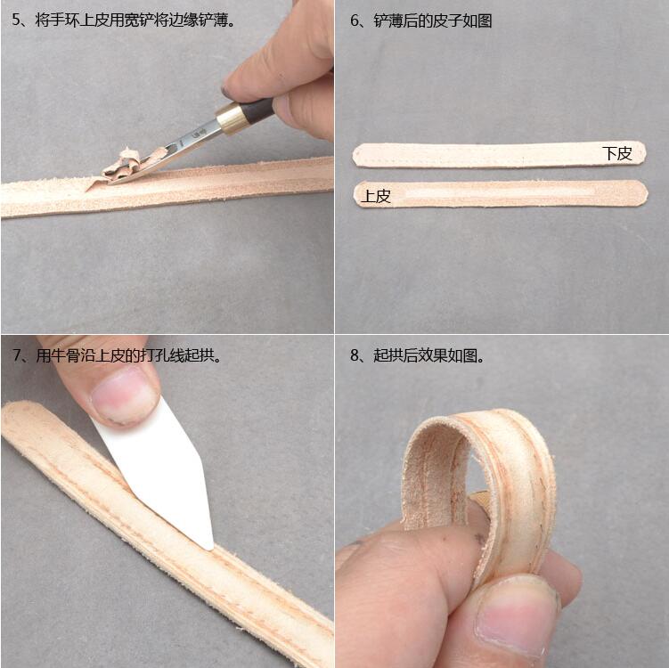 DIY vintage 0.5cm bracelet drawing template sewing pattern