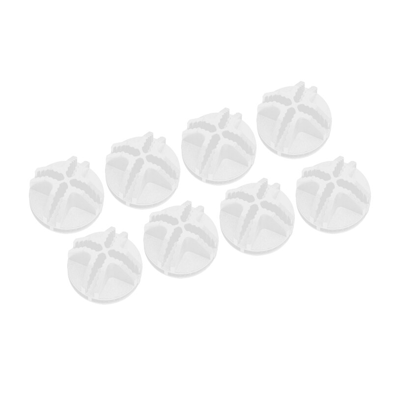 Wire Square Plastic Connectors For Modular Organizer Closet And Wire Grid Square Storage Shelving Unit, Set Of 8: NickelFree White