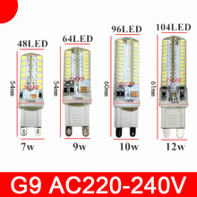 7W 9W 10W 12W G4 G9 LED Maïs Gloeilamp SMD 3014 AC 220V 110V Super heldere Vervangen 30W Halogeen Lamp spotlight warm koud wit