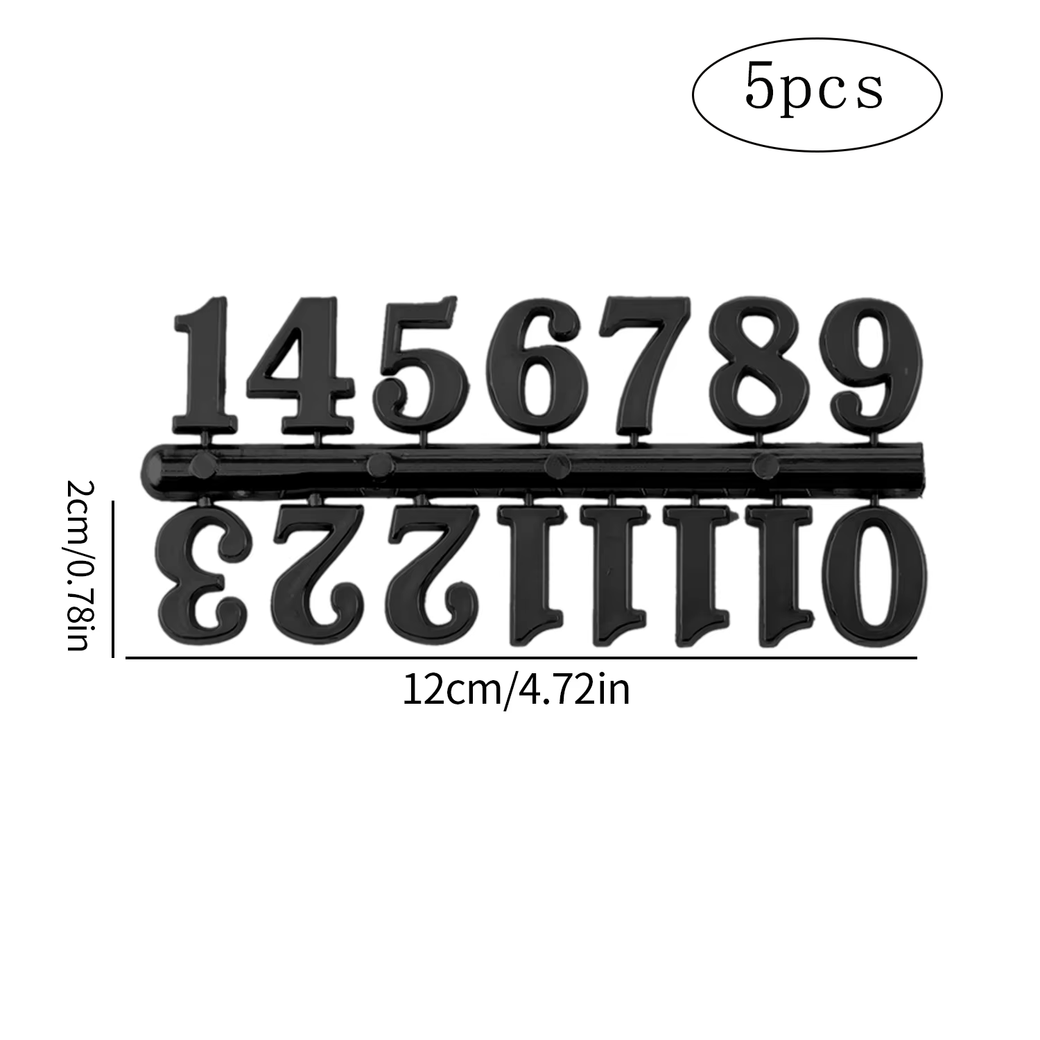 Clock Numerals Arabic Roman Number Restore Clock Numerals Accessories DIY Epoxy Resin Clock Molds Accessories: Yellow