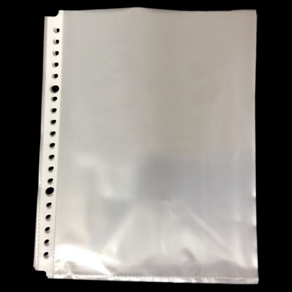 Paquet de 200 A5 poches perforées transparentes-plastique Poly dossiers dossiers étudiants