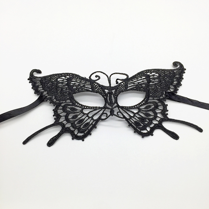 Women's Lace Mask Fashionable Black Fun Eye Mask Sexy Fun Black Dance Party Mask Accessories: Gold