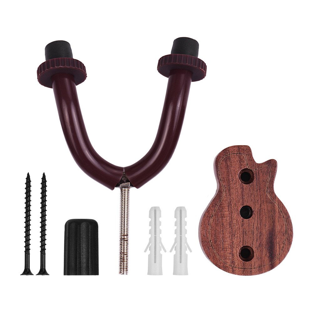 Ammoon Guitar Hanger Hook Holder Wall Mount Stand for Electric Acoustic Guitars Bass Ukulele Guitar Accessories guitar parts