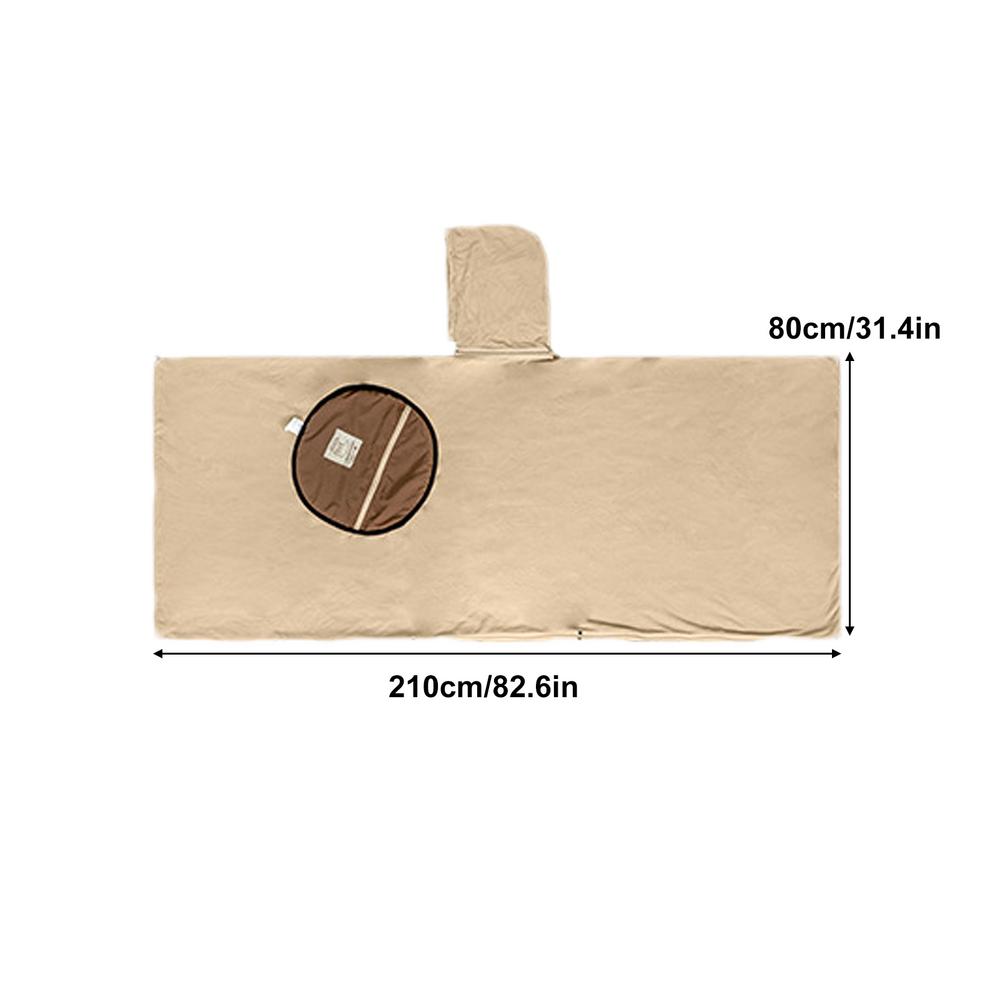 Rocker Vlies Wärme Kapuze Poncho Schlafsack tragbarer Schlafsack für Camping Poncho Schlafsack Decke Camping Zubehör: verrotten