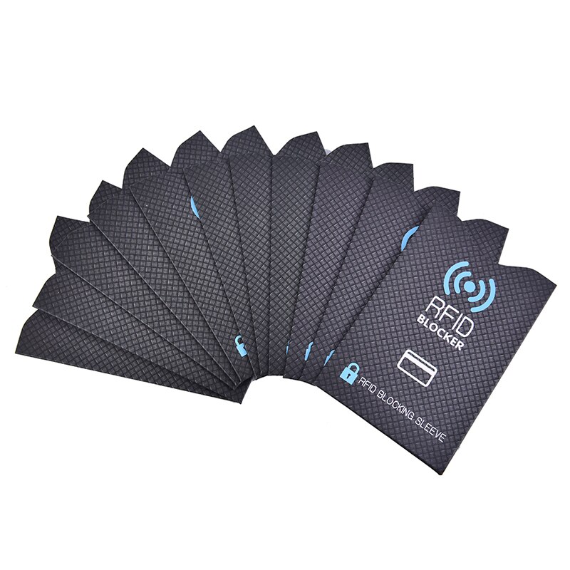 Protecteur de carte RFID antivol, pour carte bancaire, manchon de blocage RFID, portefeuille, serrure d'identité, couverture de protection antivol