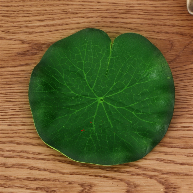 1pcs 10-60 Cm Real Touch Artificial Lotus Leaf Foam Flowers Water Lily Floating Pool Plants For Wedding Garden EVA Decoration