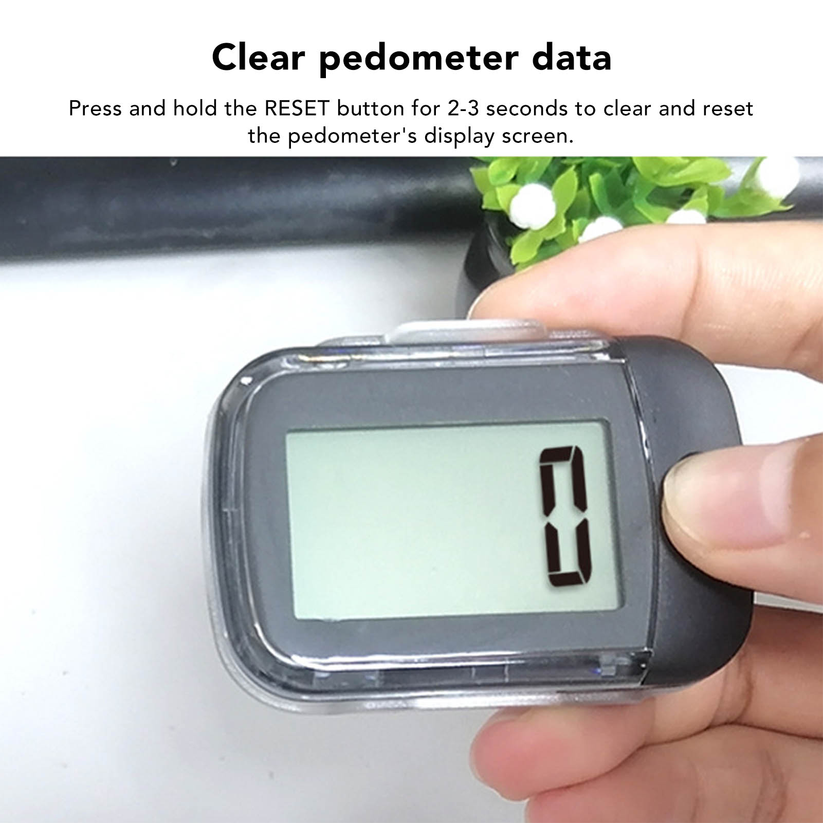 Compteur de pas Simple podomètre 3D de marche avec lanière à Clip capteur précis de 360 degrés Correction d'erreur de 10 étapes podomètre 3D