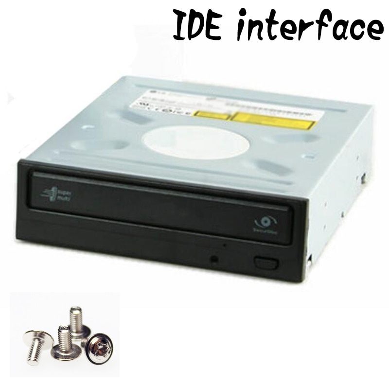 Universal för  lg 24x dvd-rw stationär dator intern ide optisk enhet enhet inspelning dvd/cd-skivor svart ram