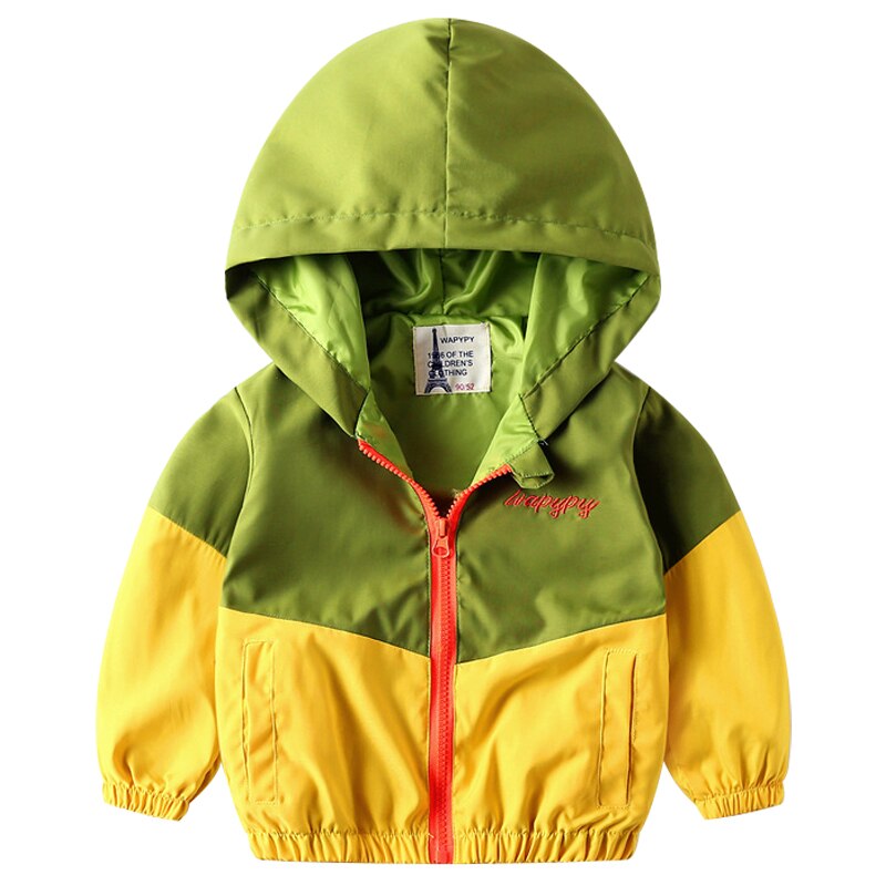 HH Frühling Jacken für Jungen Mit Kapuze Patchwork Jacke Kinder Jungen Oberbekleidung Windjacke Herbst Casual Mäntel kinder Kleidung: 4T