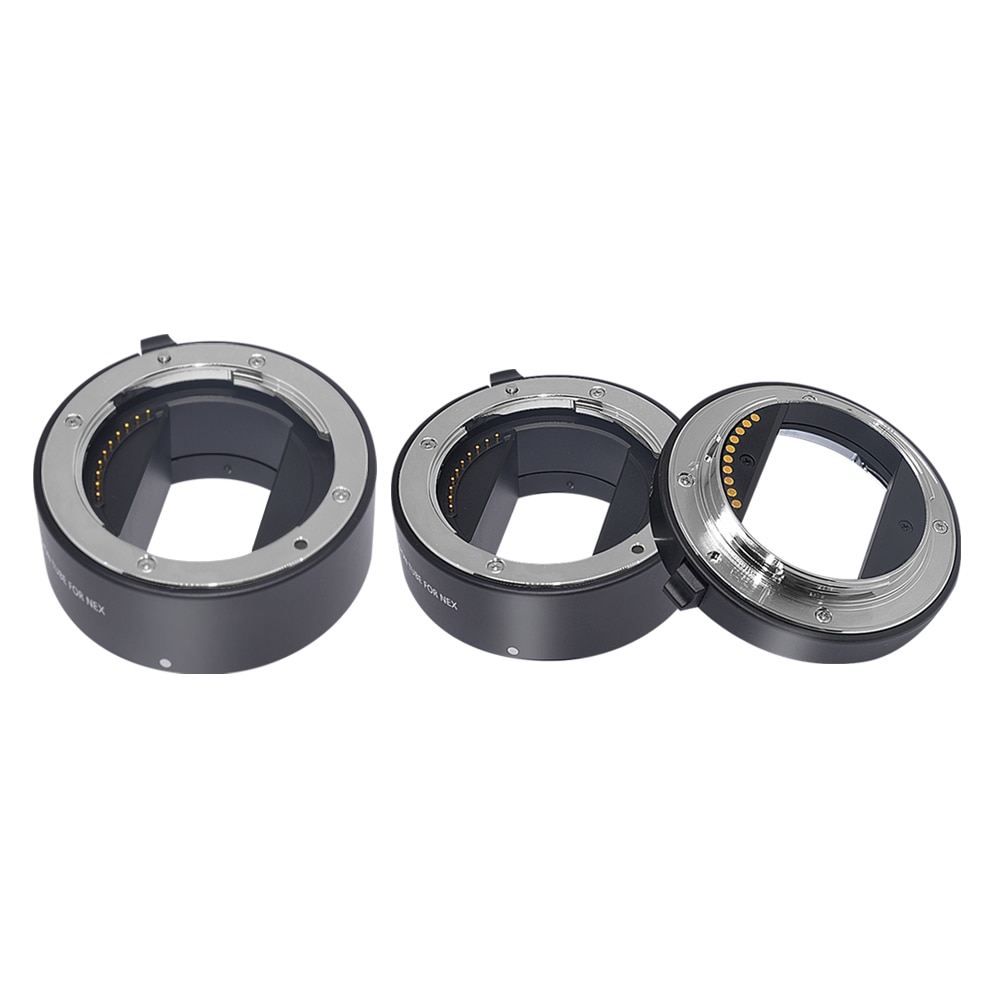 Mcoplus – bague d&#39;extension Macro en métal, mise au point automatique, 10mm 16mm 21mm pour Sony e-mount A7 A7II A7III A7SII A6000 A6300 A6500 nex 5