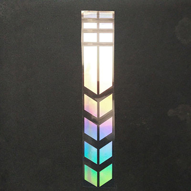 Universal- Motorrad reflektierende Aufkleber Auto Motorrad Rolle Pfeil Streifen KotflüGel Aufkleber wasserdichte warnen dekoration: Gold