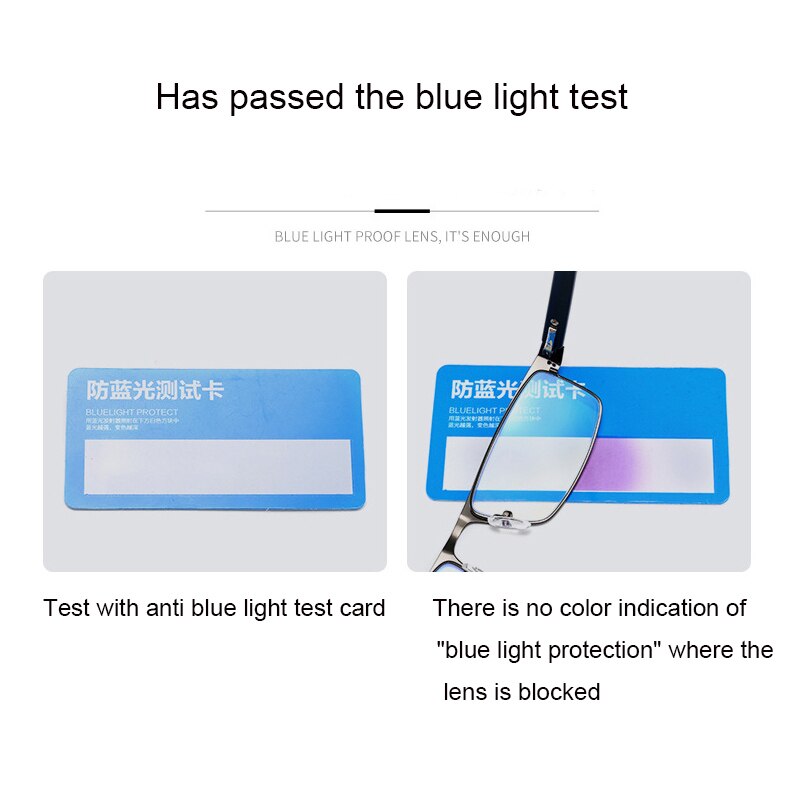 Computer Reading Glasses Blue Light Blocking Anti Eyestrain Metal Full Rim Readers for Women Men +100 +150 +200 +300 +400 Streng