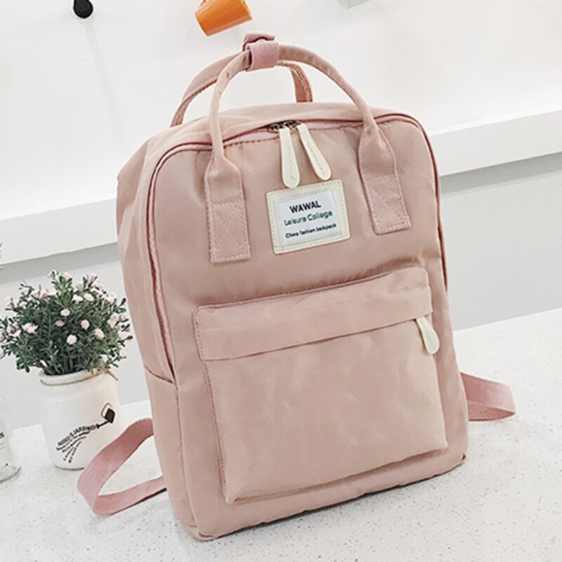 Multifunctionele Vrouwen Rugzak Mode Jeugd Koreaanse Stijl Schoudertas Laptop Schooltassen Voor Tiener Meisjes Jongens Travel 5 Kleur: Pink