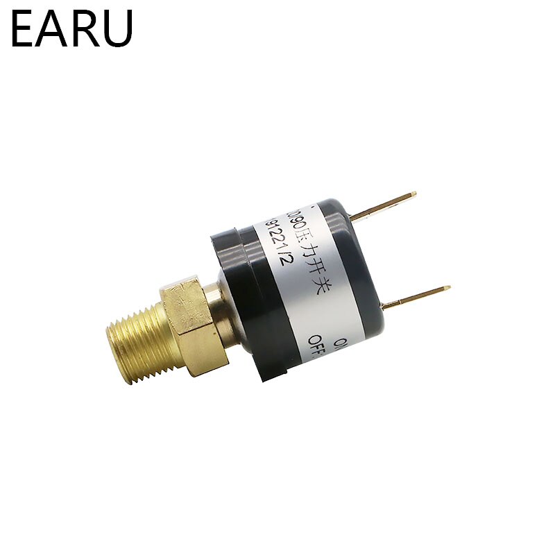 1pc Air Compressor Pressure Control Switch Valve Heavy Duty 90-120 PSI Pressure Sensor Switch Transmitter Transducer Auto Car