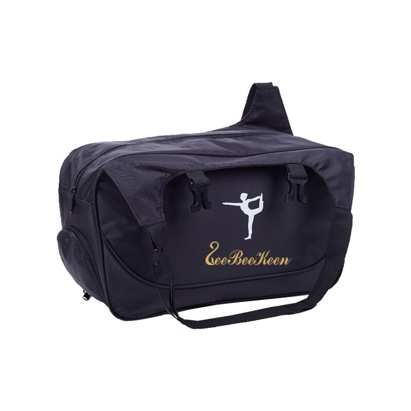 Bolsas de Ballet para adultos, bolsa deportiva para gimnasio, Yoga, baile, bolso para chicas, bolso cruzado de gran capacidad, bolso de baile de Ballet para mujeres: Black
