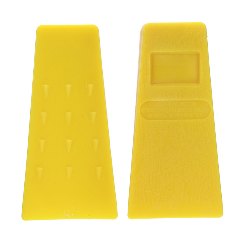 Cuña de Taleo de árboles, herramienta de corte de madera, suministros de sierra de cadena, novedad, 5,5 pulgadas: 2pcs Yellow