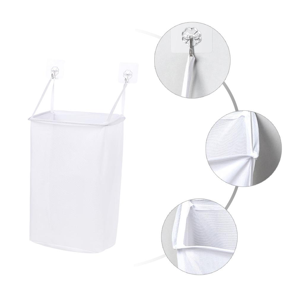 Portable Wall Hanging Laundry Basket Underwear Socks Barrel Bucket Clothing Storage Bag Foldable Bathroom Laundry Organizer