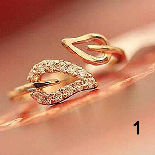 Frauen Einstellbare Strass Blätter Öffnung Manschette Ring edelstahl schmuck frau Engagement ringe hochzeit Ring für frauen