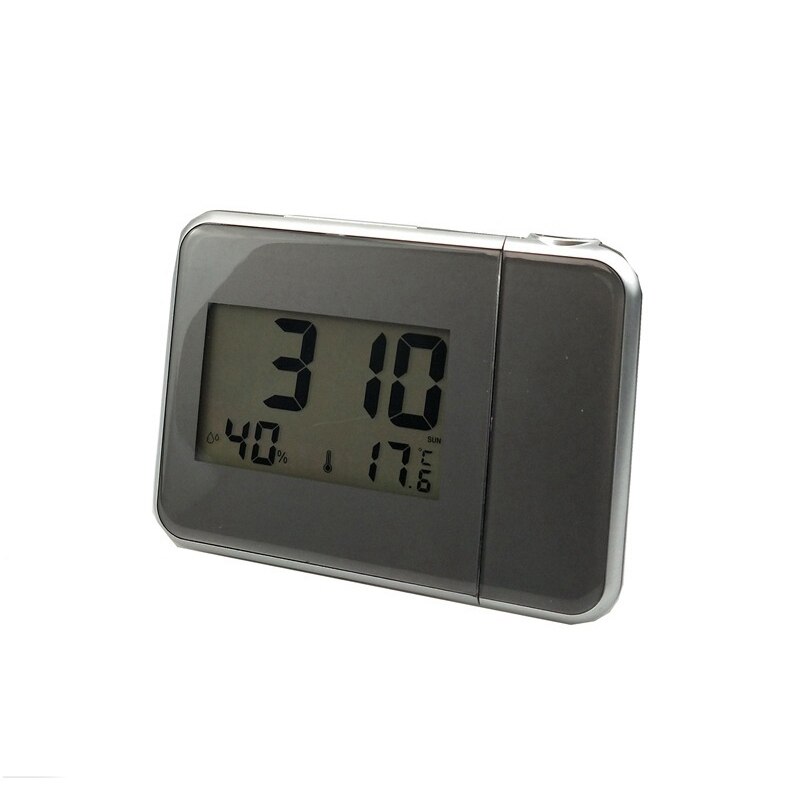 Projectie Wekker Met Weerstation Thermometer Datum Display Digitale Klok Usb Charger Snooze Led Projectie