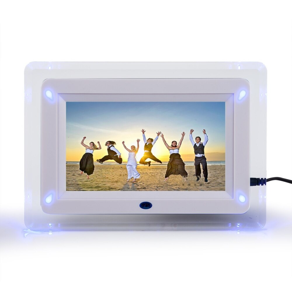 7 zoll digitaler foto rahmen hd elektronische fotoalbum Ultra-dünne tragbare lcd Bildschirm hochzeit foto digitalen bilderrahmen