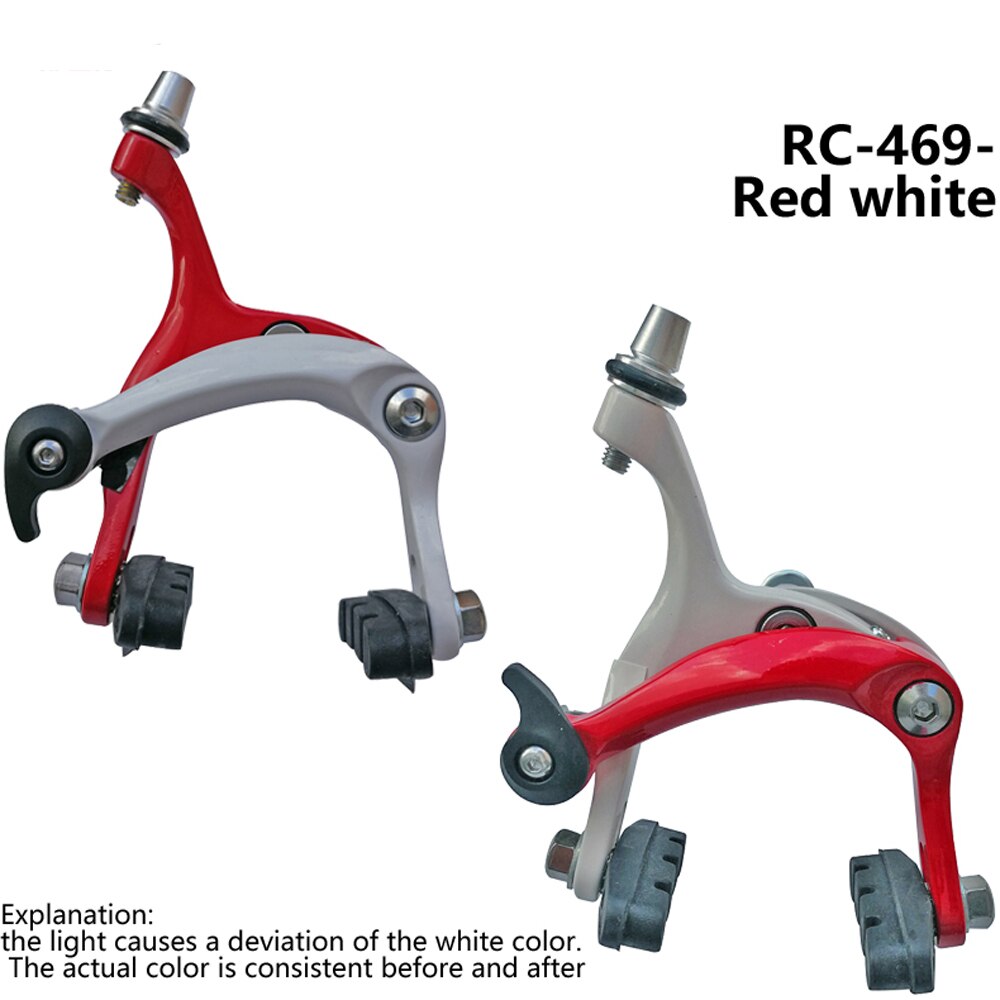 MI.XIM Road Alloy Bike Brake Caliper Set 47-57mm Reach Front Rear Bicycle Brakes Cycling Brake Resin 55mm