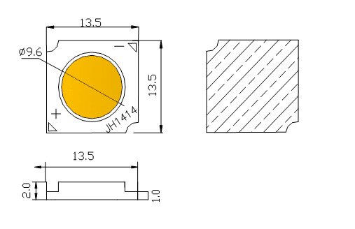 1414 cob 10w full spectrum plus infrared led 4000k